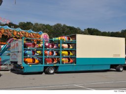 Fotos des Aufbaus des Ingolstädter Herbstvolksfestes 2024