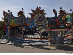 Fotos des Aufbaus des Ingolstädter Herbstvolksfestes 2024