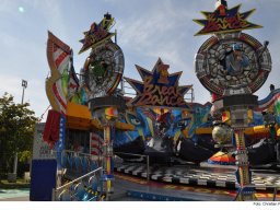 Fotos des Aufbaus des Ingolstädter Herbstvolksfestes 2024