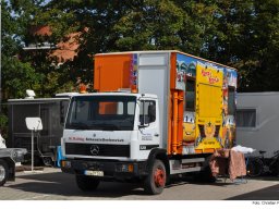 Fotos des Aufbaus des Ingolstädter Herbstvolksfestes 2024