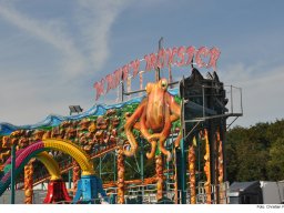 Fotos des Aufbaus des Ingolstädter Herbstvolksfestes 2024