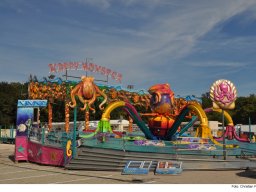 Fotos des Aufbaus des Ingolstädter Herbstvolksfestes 2024