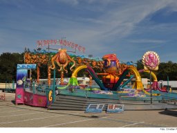 Fotos des Aufbaus des Ingolstädter Herbstvolksfestes 2024