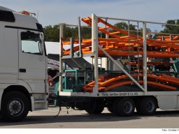 Fotos des Aufbaus des Ingolstädter Herbstvolksfestes 2024