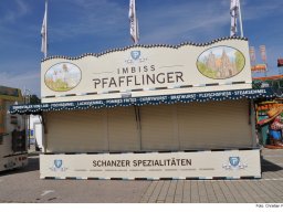 Fotos des Aufbaus des Ingolstädter Herbstvolksfestes 2024