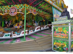 Fotos des Aufbaus des Ingolstädter Herbstvolksfestes 2024