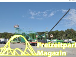 Aufbau des Ingolstädter Herbstvolksfestes 2025